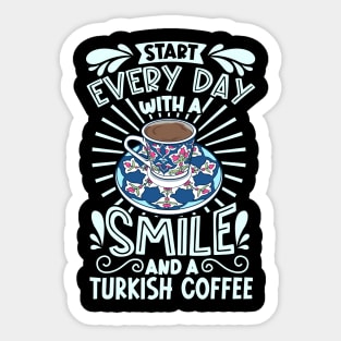 Smile with Turkish Coffee Sticker